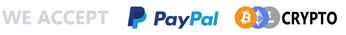 We accept PayPal and Crypto