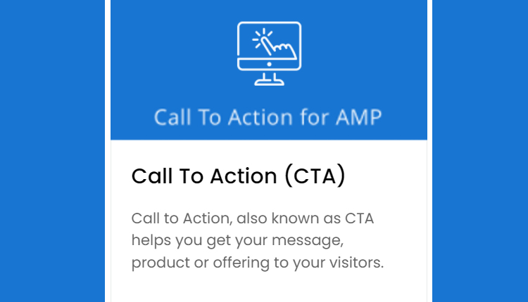 AMP CTA Call To Action for AMP WordPress Plugin