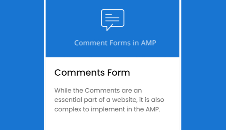 AMP Comments WordPress Plugin