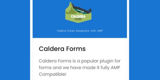 Caldera Forms Integration with AMP