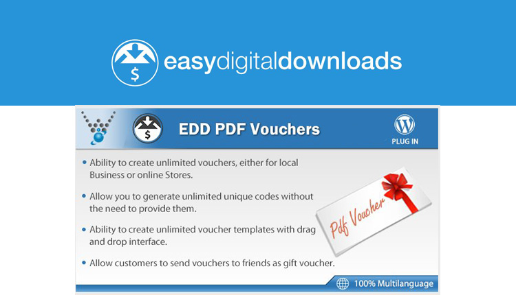 Easy Digital Downloads PDF Vouchers Extension