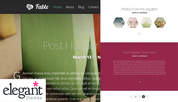 Elegant Themes Fable Premium WordPress Theme