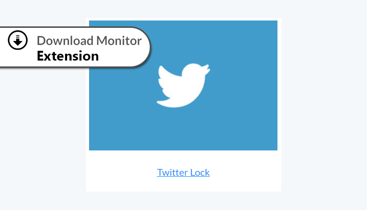 Download Monitor Twitter Lock WordPress Plugin