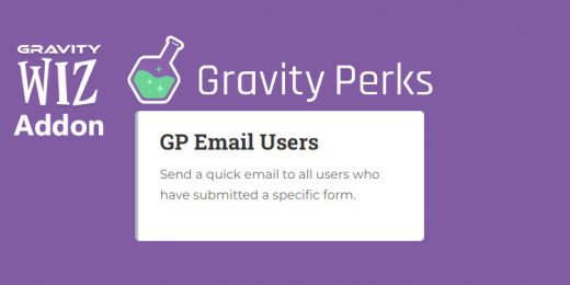 Gravity Wiz - Gravity Perks Email Users WordPress Plugin