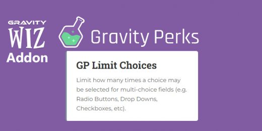 Gravity Wiz - Gravity Perks Limit Choices WordPress Plugin