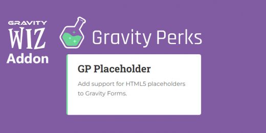 Gravity Wiz - Gravity Perks Placeholder WordPress Plugin