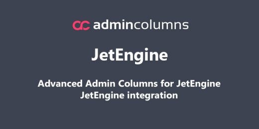 Admin Columns Pro JetEngine WordPress Plugin