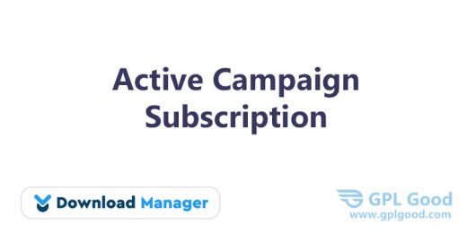 Download Manager Active Campaign Subscription Addon WordPress Plugin