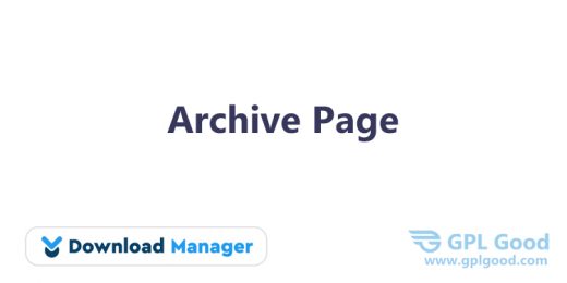 Download Manager Archive Page Addon WordPress Plugin