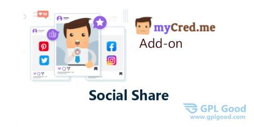 myCred - Social Share Add-on WordPress Plugin