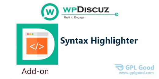 wpDiscuz - Syntax Highlighter Addon WordPress Plugin