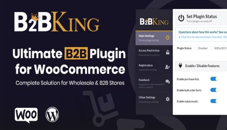 B2BKing PRO The Ultimate WooCommerce B2B & Wholesale