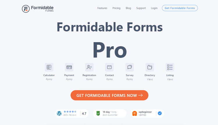 Formidable Forms Pro WordPress Plugin