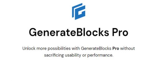 GeneratePress - GenerateBlocks Pro WordPress Plugin
