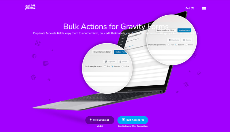 Bulk Actions Pro for Gravity Forms WordPress Plugin