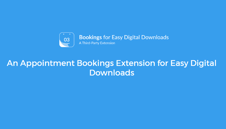 Easy Digital Downloads Bookings Extension