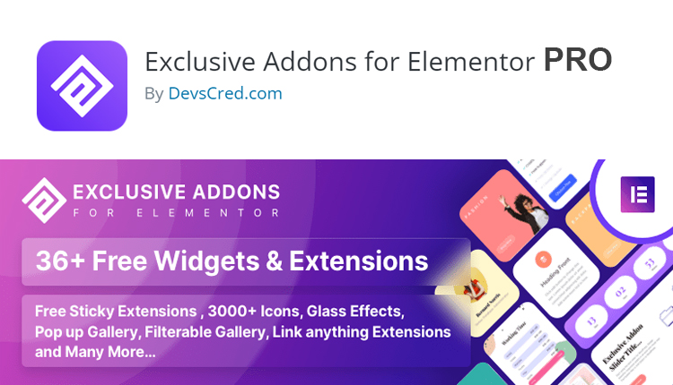 Exclusive Addons for Elementor Pro WordPress Plugin