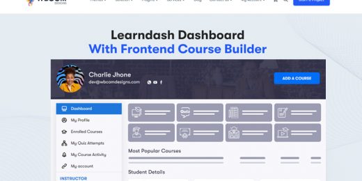 Wbcom Designs Learndash Dashboard WordPress Plugin
