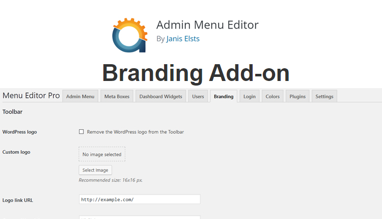 Admin Menu Editor Branding Add-on