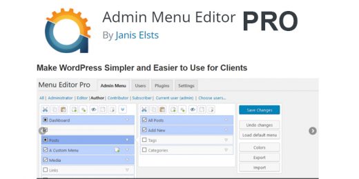 Admin Menu Editor PRO WordPress Plugin