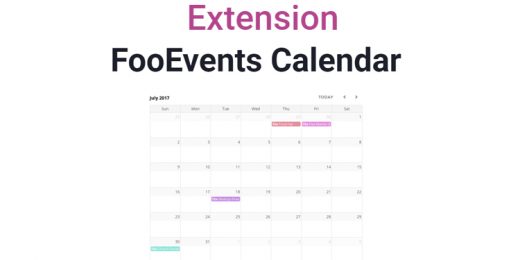 Events Calendar for FooEvents Extension WordPress Plugin