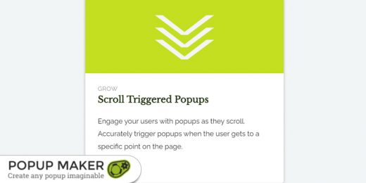 Popup Maker Scroll Triggered Popups Extension WordPress Plugin