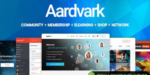 Aardvark Community, Membership, BuddyPress Theme