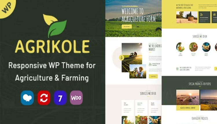 Agrikole Responsive WordPress Theme for Agriculture