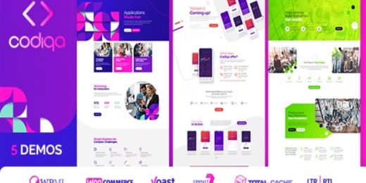 Codiqa Software, App & Digital WordPress Theme
