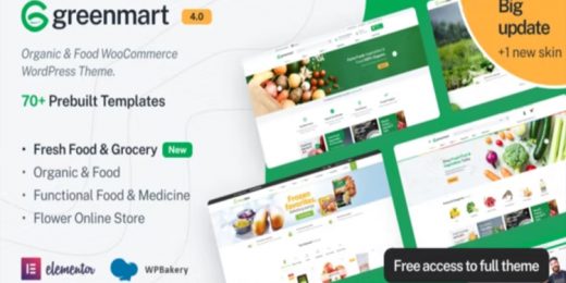 GreenMart Organic & Food WooCommerce Theme