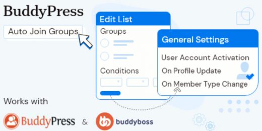 BuddyDev BuddyPress Auto Join Groups WordPress Plugin