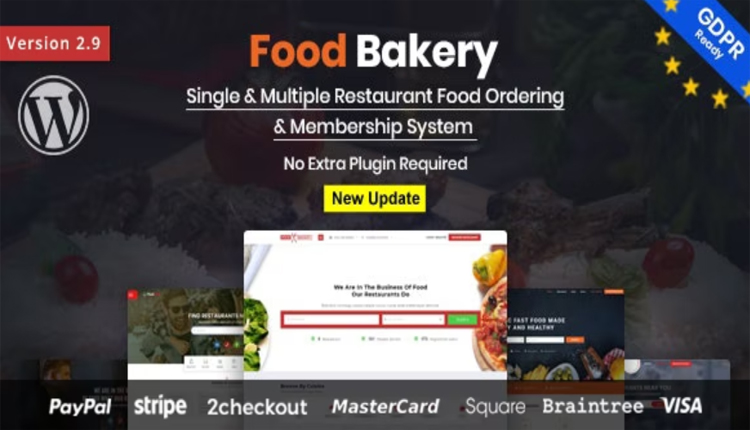 FoodBakery Delivery Restaurant Directory WordPress Theme