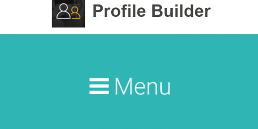 Profile Builder Custom Profile Menus Addon WordPress Plugin