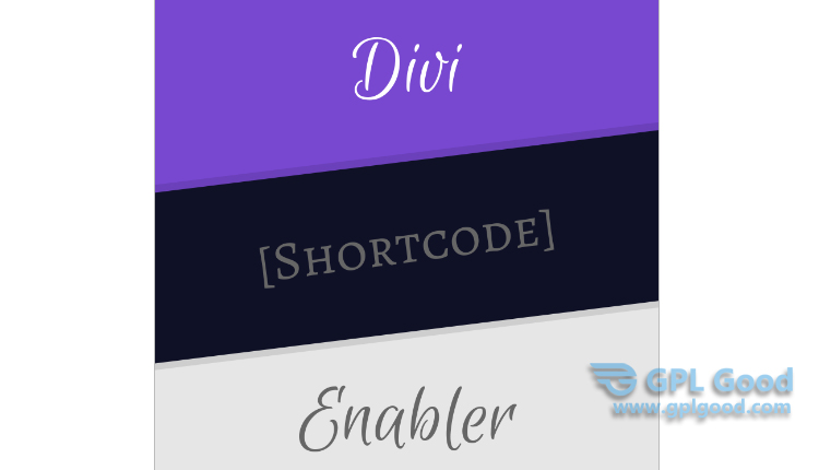 Divi Shortcode Enabler WP Plugin by Divi Booster