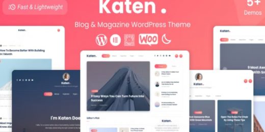 Katen Blog & Magazine WordPress Theme