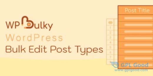 WPBulky Bulk Edit Post Types Premium WordPress Plugin