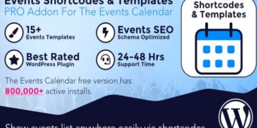 Events Shortcodes & Templates Pro For The Events Calendar