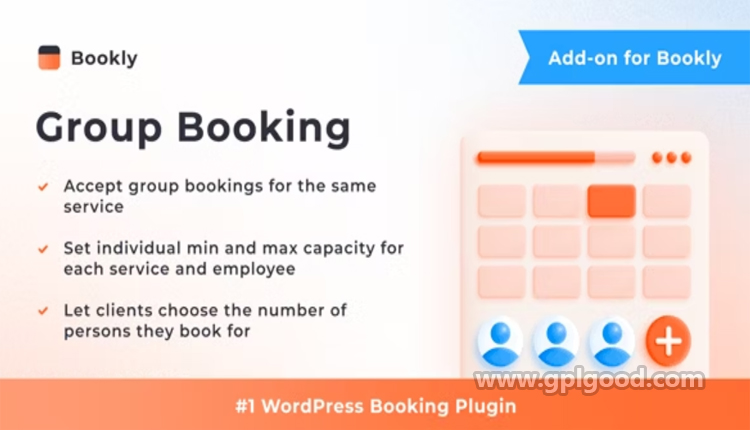 Bookly Group Booking Add-on WordPress Plugin