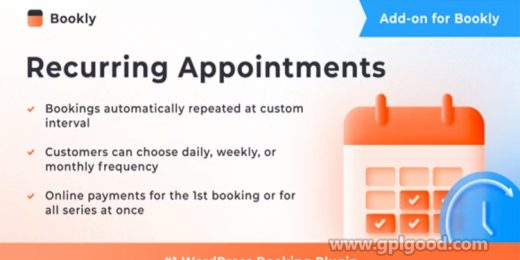 Bookly Recurring Appointments Add-on WordPress Plugin
