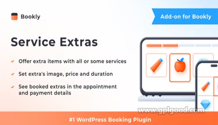 Bookly Service Extras Add-on WordPress Plugin