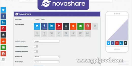 Novashare Social Sharing WordPress Plugin