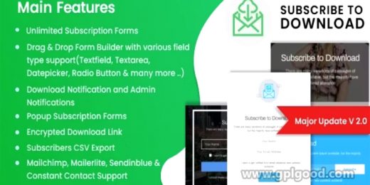 Subscribe to Download Advanced Subscription WordPress Plugin by wpshuffle