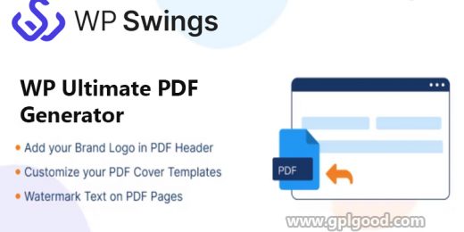 WP Ultimate PDF Generator Pro WordPress Plugin by WP Swings
