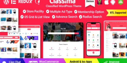 Classima Classified Ads WordPress Theme