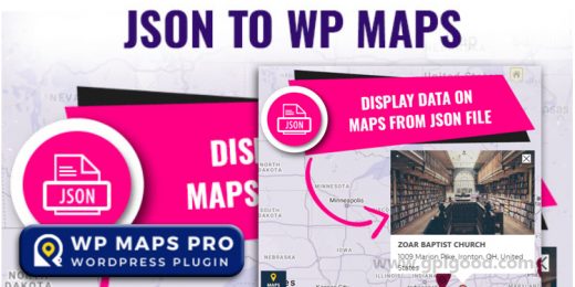 JSON Data on Google Maps Addon WordPress Plugin