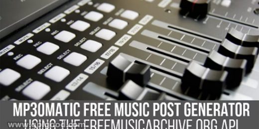 Mp3omatic Free Music Automatic Post Generator WordPress Plugin