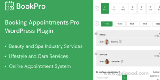 BookPro Appointment Booking WordPress Plugin