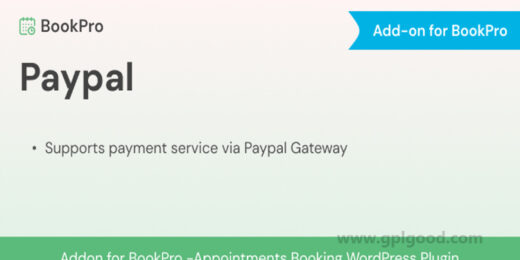 BookPro PayPal Payments Standard Add-on WordPress Plugin