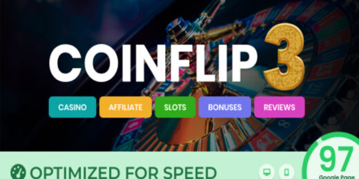 Coinflip Casino Affiliate & Gambling WordPress Theme