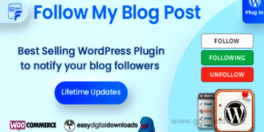 Follow My Blog Post WordPress Plugin
